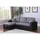 Habitat et Jardin Ecksofa alain Grau - Schwarz