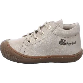 NATURINO Leder-Lauflernschuhe "Cocoon" in Glitter-Optik Gold 24