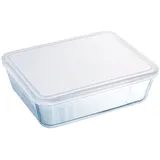 Pyrex Cook & Freeze - Rechteckige Schale mit Deckel, 25 x 19 x 8 cm, 2.6 l