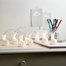 MARELIDA LED Lichterkette Bunny 10 weiße Häschen für Ostern