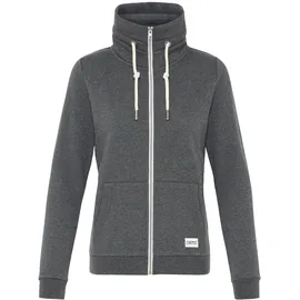 Oxmo Sweatjacke OXBitta", Damen, Gr. S, grau (dunkelgrau melange), Obermaterial: 50% Baumwolle CO. 50% Polyester PES., Sweatjacken Sweatjacke