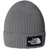 The North Face Kids TNF Logo Box Cuffed Beanie Grau