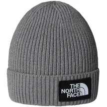 The North Face Kids TNF Logo Box Cuffed Beanie Grau