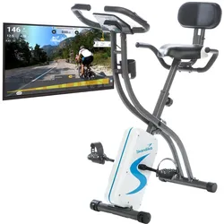 Fitnessbike Foldaway X-2000 - Fitness - Weiß - computergesteuerter Widerstand EINHEITSGRÖSSE