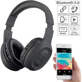 Auviso Over-Ear-Headset mit Bluetooth 5, MP3, FM, Akku, Auto Connect, 22 Std.