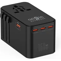 Origin Outdoors GaN-160W Steckeradapter (Größe One Size, schwarz)