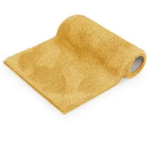 Blumtal Badematte 50x80 cm Hochflor - Oeko-TEX zertifizierter Badteppich - Badematten & Badteppiche - Duschvorleger - Badvorleger rutschfest waschbar - Teppich Badezimmer - Fußmatte Badezimmer Gelb