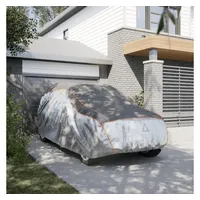 vidaXL Stoffgarage SUV Hagelschutz Voll XL Grau & Silbern
