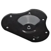 Hettich Montageplatte 11,6 x 15,1 x 1,03 cm schwarz - 1 Stück Montageplatte - Hettich