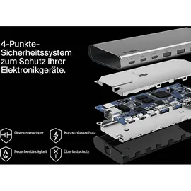 Belkin Universal USB-C-8-in-1-Core-Hub Docking Station, Silber