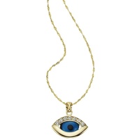 Firetti Kette mit Anhänger »Schmuck Geschenk Gold 333 Halsschmuck Halskette "magisches Auge"«, blau