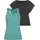 H.I.S. H.I.S Trainingsshirt in schwarz-türkis & Gr.: 34