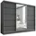 A&J MöbelLand Schiebetürenschrank AURELIA 2 200 x 0 x 0 cm Grau