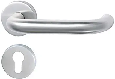 Drückergarnitur U-Form PZ TH 101 Edelstahl 700-139