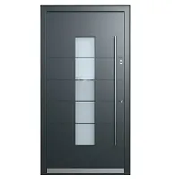 Portofino Haustür 706PF mit Fingerprint  (110 x 210 cm, DIN Anschlag: Rechts, Anthrazitgrau Feinstruktur/Verkehrsweiß matt)