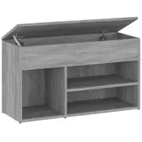 vidaXL Schuhbank Grau Sonoma 80x30x45 cm Holzwerkstoff