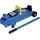 Silverline Rangierwagenheber Stahl 2 t blau/schwarz/gelb