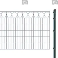 Arvotec Doppelstabmattenzaun »EXCLUSIVE 120 zum Einbetonieren "Ring" mit Zierleiste«, Zaunhöhe 120 cm, Zaunlänge 2 - 60 m 81651263-0 anthrazit H/L: 120 cm x 24 m