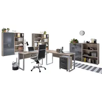 BMG-Möbel Büro Office Edition Set 7 Sonoma Eiche/Anthrazit