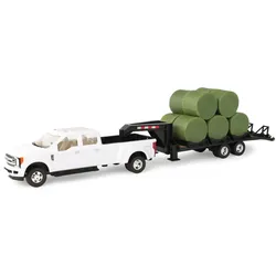 Ford F350 mit Gooseneck Trailer + Ballen