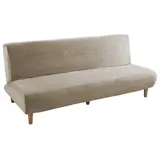 Rosnek Sofahusse Samt, Stretch, für armloses Klappsofa 190 cm