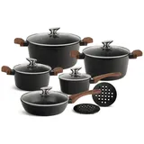 Edenberg 12 TLG Topfset Induktion, Töpfe & Pfannen beschichtet, Kochtopf Set | induktions Töpfe Set, Kochtöpfe, Töpfe Induktion | Kochgeschirr Set, Topfset induktionsgeeignet