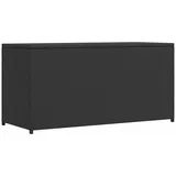 Garten-auflagenbox Schwarz 120x50x60 Cm Poly Rattan