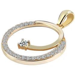 Ketten-Anhänger ADELIA ́S "Neuheit 2025 - modischer Schmuck Anhänger aus 333 Gold", gold, Schmuckanhänger, Damen, Gelbgold 333-Gold, Gelbgold 333, Gold