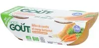 Good Goût Délice de carotte et courge butternut Bio Aliment 380 g