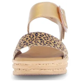 Gabor Keilsandaletten Damen Beige/Gold 38