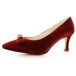 White Lady 705 Vintage Satin-Pumps Pumps rot 36
