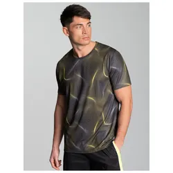T-Shirt TRIGEMA "TRIGEMA COOLMAX Sport T-Shirt", Herren, Gr. XXL, schwarz, 100% Polyester, sportlich, Halbarm, Shirts