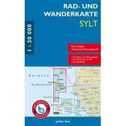 Rad- und Wanderkarte Sylt