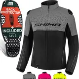 SHIMA Drift Textiljacke Grau/Schwarz L