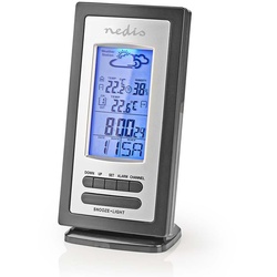 WEST201GY Wetterstation m. draht- losem Außensensor und Hygrometer