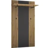 Garderobenpaneel Lagos 80 x 150 x 28 cm Eiche