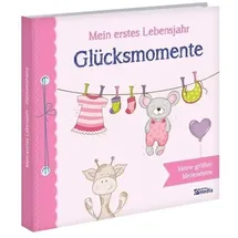 Media Verlag Babyalbum: Mein erstes Lebensjahr - Glücksmomente. Rosa