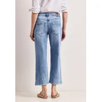 STREET ONE High Waist Wide Leg Jeans, im Loose Fit light Blue wash, 34 - 34W / 26L