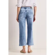 STREET ONE High Waist Wide Leg Jeans, im Loose Fit light Blue wash, 34 - 34W / 26L