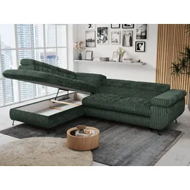 MKS Meble Eckcouch Cord 2-Sitzer Grün