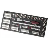 Kraftwerk EVA3 Steckschlüsselsatz 32-tlg. 3/8 Zoll
