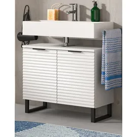 inn.furn Waschbeckenunterschrank 70 x 59 x 34 cm Weiß