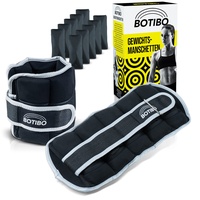 BOTIBO – Verstellbare Gewichtsmanschetten [2X à 2,3kg] – Hochwertige Gewichte für Beine und Arme – Robuste Ankle Weights