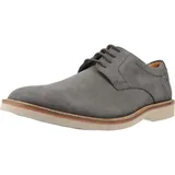 CLARKS Herren Atticus Ltlace Oxford, Dark Grey Nubuck, 43