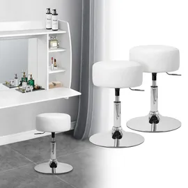 ML-Design Schminkhocker Kunstleder 33 x 65 x 38,5 cm Weiß