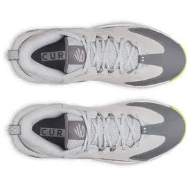 Under Armour "CURRY 3Z 25 SDE", Herren, Gr. 49,5, halo gray, lumin gelb, titan gray, Leder, Synthetik, Textil, Schuhe