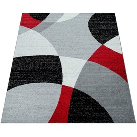 Paco Home Teppich »Fiesta 114«, rechteckig, Kurzflor, Designer Teppich, ideal im Wohnzimmer & Schlafzimmer, rot