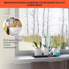 Klarstein Futurelight Smart Inselhaube 42 cm silber