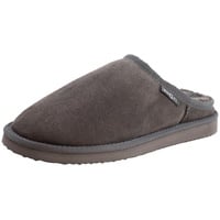 Reissner Lammfelle Engel Pantoffel Hausschuh Island aus Merino Lammfell Silber grau Grösse 48 - 48 EU