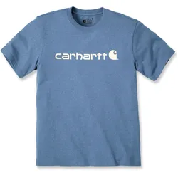 Carhartt Core Logo, t-shirt - Bleu Clair/Blanc - M